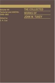 Cover of: The Collected Works of John W. Tukey | D.R Cox