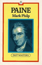 Cover of: Paine by Mark Philp