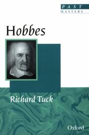 Cover of: Hobbes by Richard Tuck