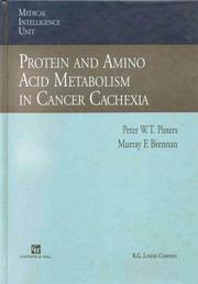 Cover of: Protein and amino acid metabolism in cancer cachexia