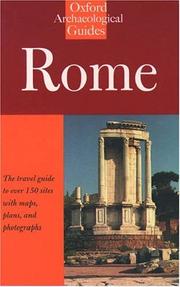 Cover of: Rome: an Oxford archaeological guide to Rome