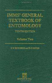 Cover of: Imms' General Textbook of Entomology: Volume 1: Structure, Physiology and Development Volume 2 by O.W. Richards, R.G. Davies
