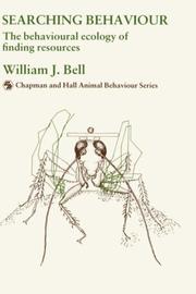 Cover of: Searching behaviour: the behavioural ecology of finding resources