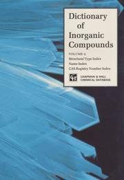 Cover of: Dictionary of inorganic compounds by [executive editor, J.E. Macintyre].