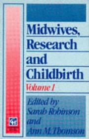 Cover of: Midwives, Research and Childbirth (Midwives, Research & Childbirth)