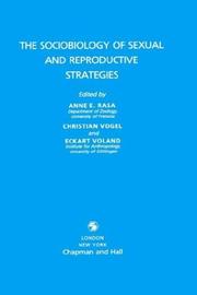 Cover of: The Sociobiology of sexual and reproductive strategies | 