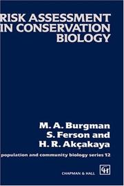 Cover of: Risk assessment in conservation biology by Mark A. Burgman