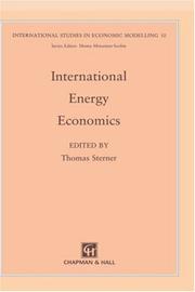 Cover of: International energy economics
