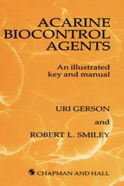 Cover of: Acarine Biocontrol Agents by U. Gerson, Robert Smiley