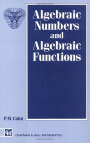 Cover of: Algebraic numbers and algebraic functions