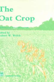 Cover of: Oat Crop: Production and Utilization (World Crop Series)