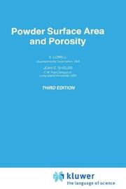 Cover of: Powder surface area and porosity