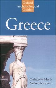 Cover of: Greece by Christopher Mee, Tony Spawforth