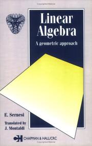 Cover of: Linear algebra: a geometric approach