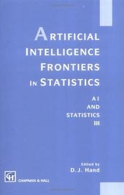 Cover of: Artificial intelligence frontiers in statistics by edited by D.J. Hand.