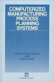 Cover of: Computerized manufacturing process planning systems