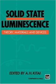 Cover of: Solid state luminescence | 