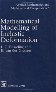 Cover of: Mathematical Modeling of Inelastic Deformation (Applied Mathematics and Mathematical Computation Series)