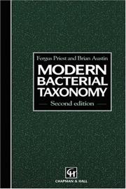 Cover of: Modern Bacterial Taxonomy by Kazuo Tsubota, B. Austin