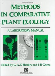 Cover of: Methods in Comparative Plant Ecology: A Laboratory Manual