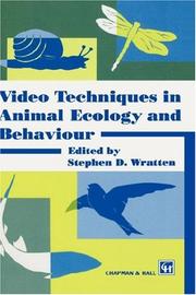 Cover of: Video techniques in animal ecology and behaviour