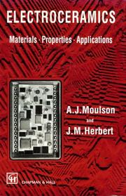 Cover of: Electroceramics | A.J. Moulson