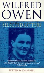 Cover of: Selected letters by Wilfred Owen