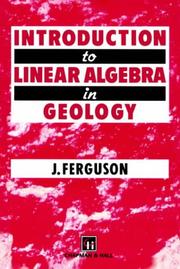 Cover of: Introduction to Linear Algebra in Geology