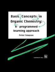 Cover of: Basic concepts in organic chemistry: a programmed learning approach