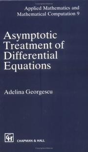 Cover of: Asymptotic Treatment of Differential Equations (Applied Mathematics and Mathematical Computation Series)