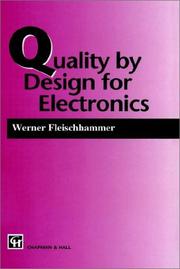 Cover of: Quality by Design for Electronics (Power Engineering Software) by W. Fleischammer