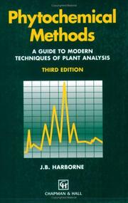 cover of Phytochemical methods