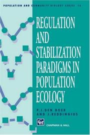 Cover of: Regulation and stabilization paradigms in population ecology