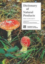 Cover of: Dictionary of Natural Products, Supplement 1 (Dictionary of Natural Products, Vol 8)