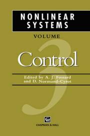 Cover of: Nonlinear Systems: Volume 1: Modeling and Estimation Volume 2: Stability and Stabilization Volume 3 | 