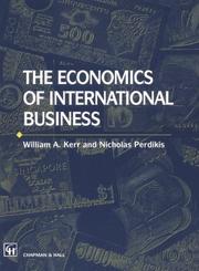 Cover of: The economics  of international business