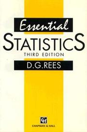 Cover of: Essential statistics