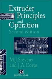 Cover of: Extruder Principles and Operation