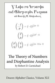Cover of: The Theory of Numbers and Diophantine Analysis