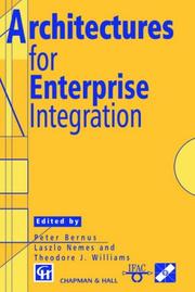 Cover of: Architectures for Enterprise Integration (IFIP International Federation for Information Processing) | 