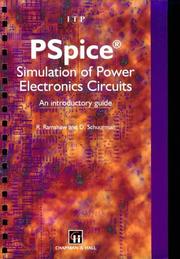 Cover of: PSpice Simulation of Power Electronics Circuits