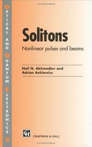 Solitons by Nail N. Akhmediev, N.N. Akhmediev, A. Ankiewicz