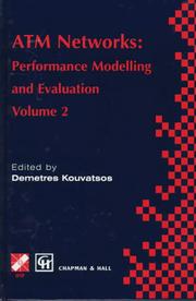 Cover of: ATM networks: performance modelling and analysis