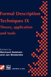 Formal description techniques, IX by International Conference on Formal Description Techniques (9th 1996 Kaiserslautern, Germany)