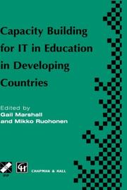 Cover of: Capacity Building for IT in Education in Developing Countries