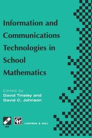 Cover of: Information and Communications Technologies in School