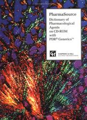 Cover of: PharmaSource Dictionary of Pharmacological Agents on CDROM