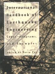 Cover of: International Handbook Of Earthquake Engineering: Codes, programs, and examples