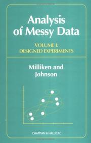 Cover of: Analysis of Messy Data, Volume I: Designed Experiments (Analysis of Messy Data)
