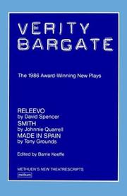 Cover of: The Verity Bargate award: new plays 1986
